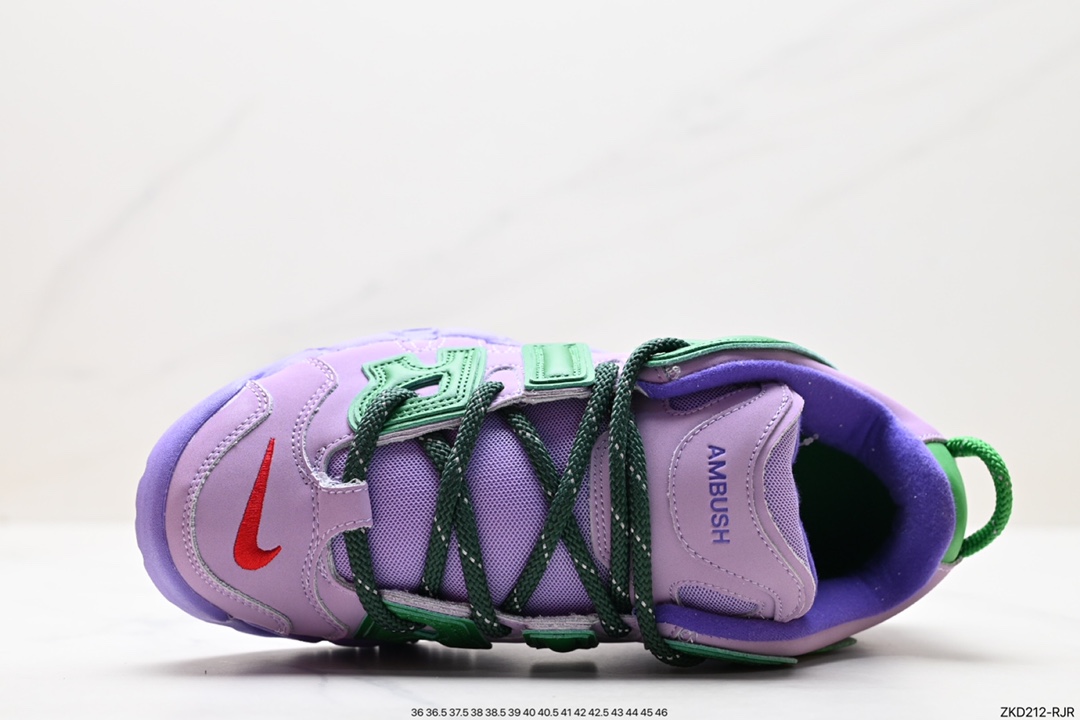 270 耐克Nike WMNS Air More Uptempo GS”Barely Green0“皮蓬初代系列经典高街