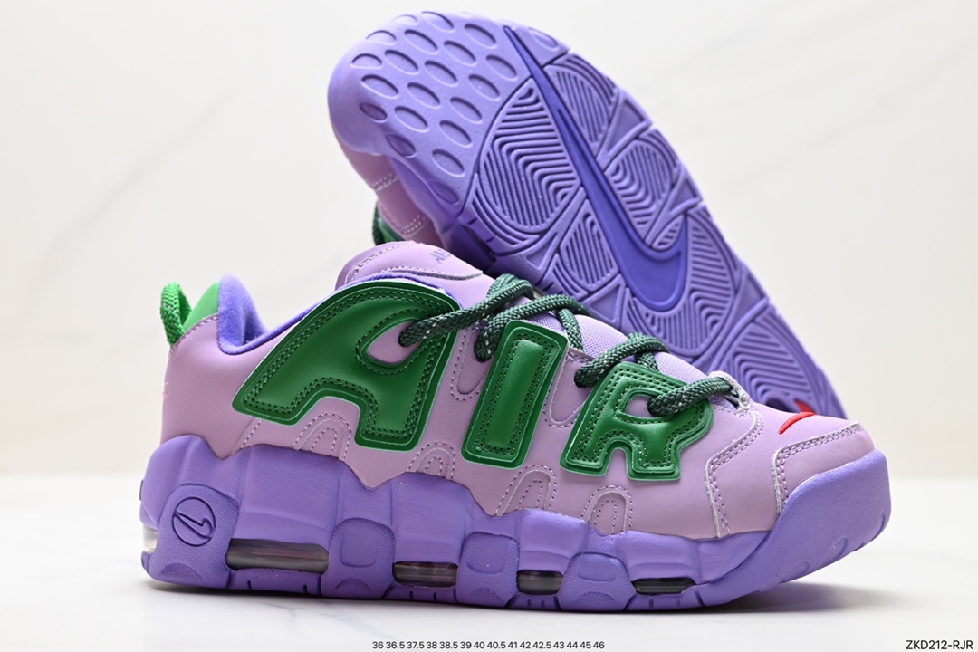 270 耐克Nike WMNS Air More Uptempo GS”Barely Green0“皮蓬初代系列经典高街