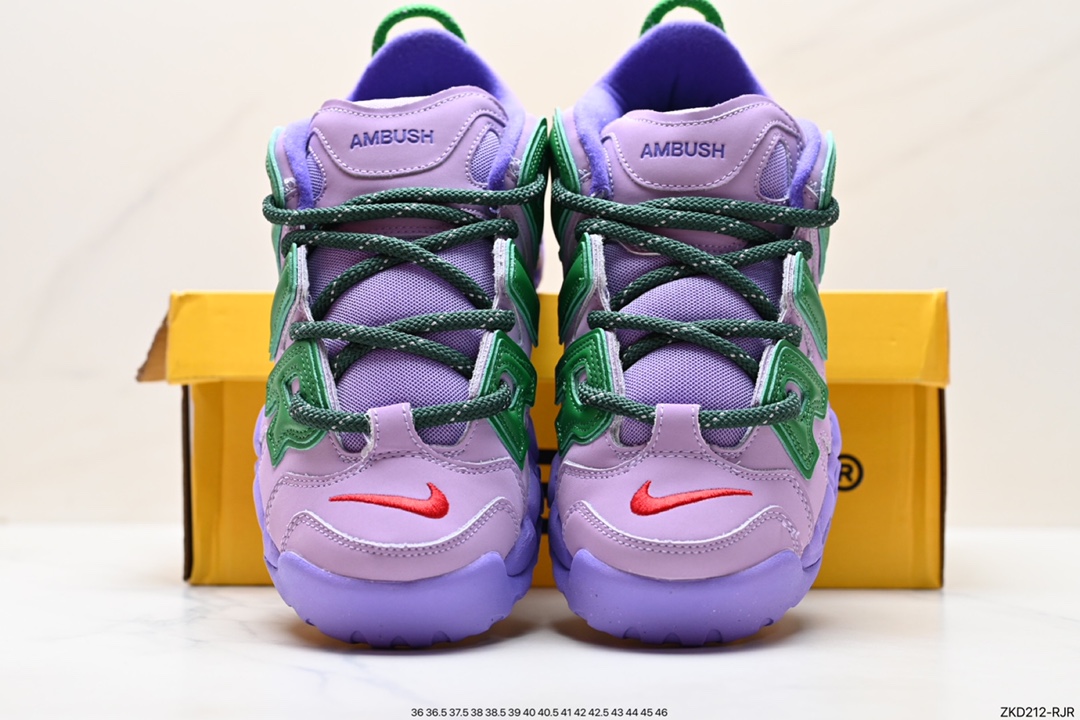 270 耐克Nike WMNS Air More Uptempo GS”Barely Green0“皮蓬初代系列经典高街