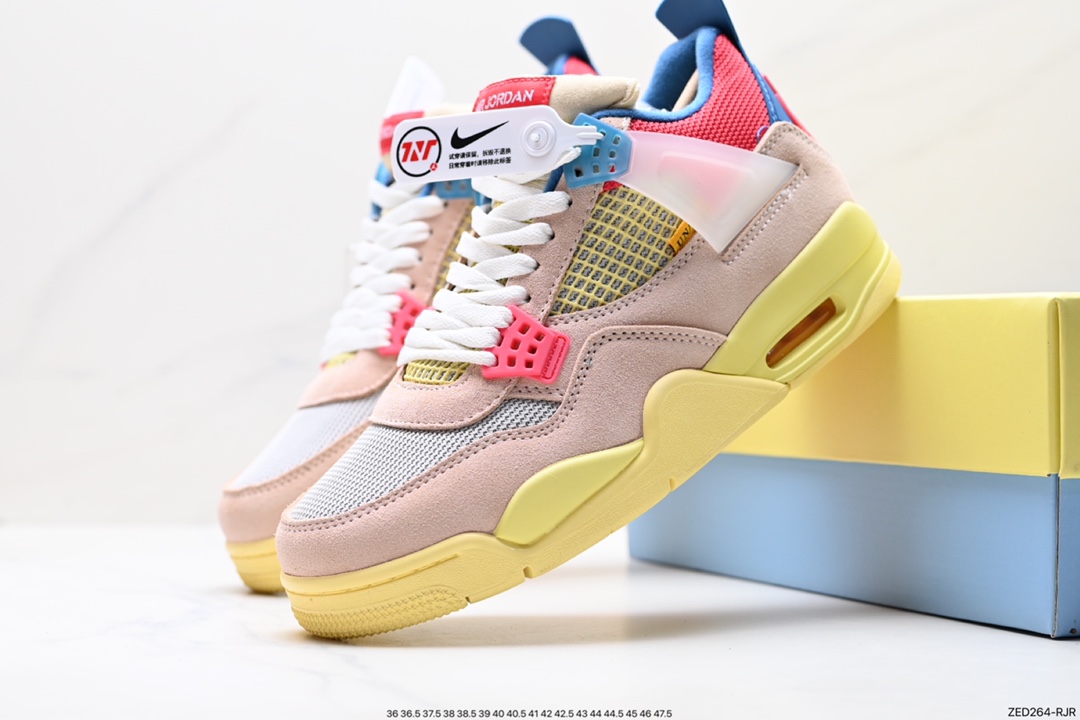 260 Nike Wmns Air Jordan 4 Retro GS"Linen"迈克尔·乔丹AJ4代中帮复古休闲运动文化篮球鞋“白卡其”DC9533-800