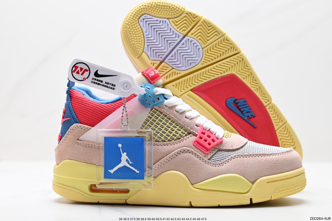 260 Nike Wmns Air Jordan 4 Retro GS"Linen"迈克尔·乔丹AJ4代中帮复古休闲运动文化篮球鞋“白卡其”DC9533-800