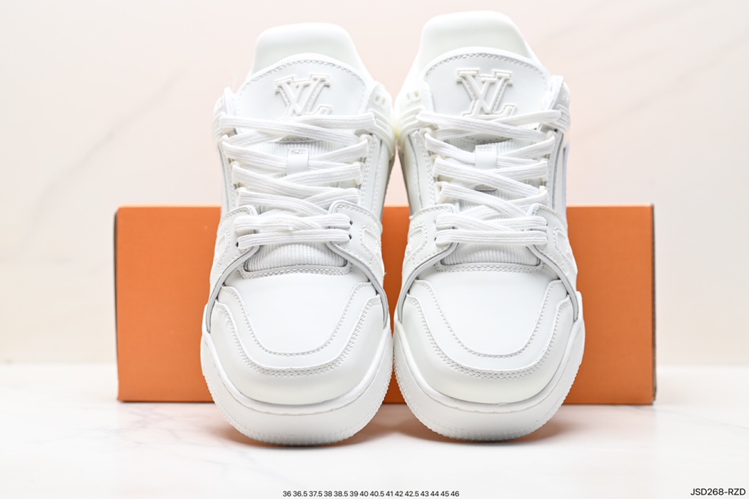 Louis Vuitton Trainer Maxi Low Sneaker Bread version Maxi series low-top basketball sneakers