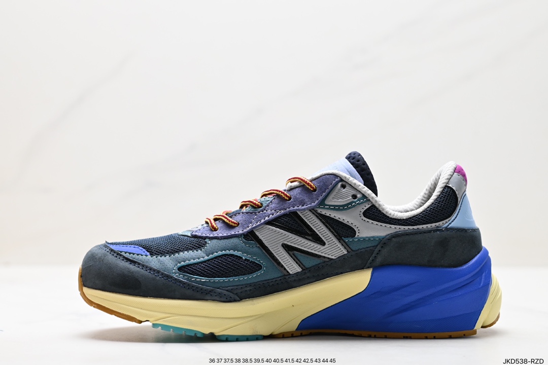 New color New Balance M990SS6 NB990V6 black and gray sixth generation presidential retro jogging shoes M990GL6