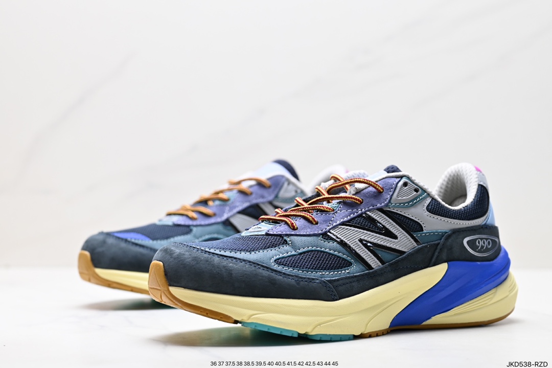 New color New Balance M990SS6 NB990V6 black and gray sixth generation presidential retro jogging shoes M990GL6