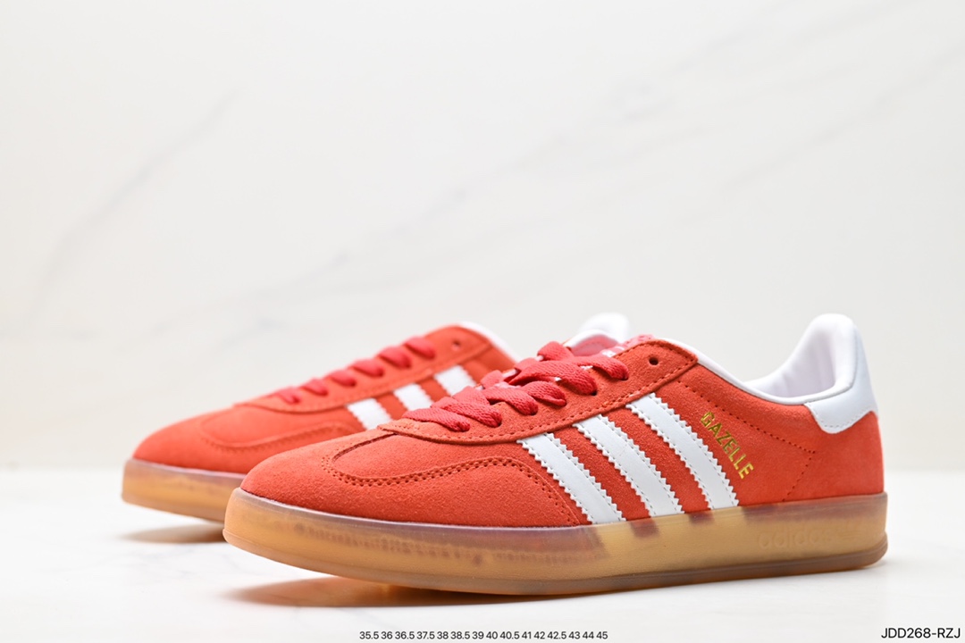 Adidas Originals Gazelle Indoor Trefoil Retro Anti-slip Wear-resistant Low-top Sneakers HQ8717