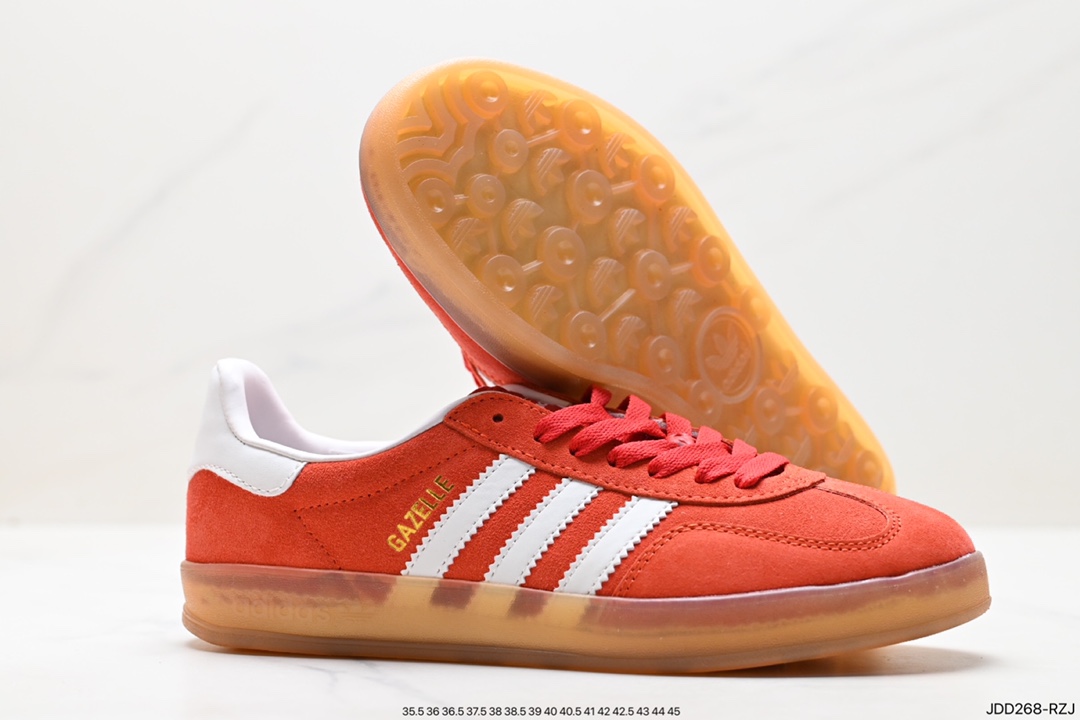 Adidas Originals Gazelle Indoor Trefoil Retro Anti-slip Wear-resistant Low-top Sneakers HQ8717