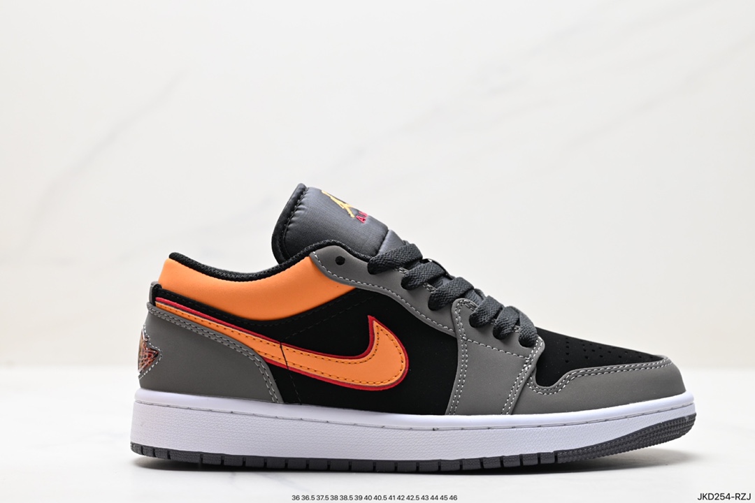 Air Jordan 1 Low 浅灰橙反绒皮搭配白色皮料 FN7308-008