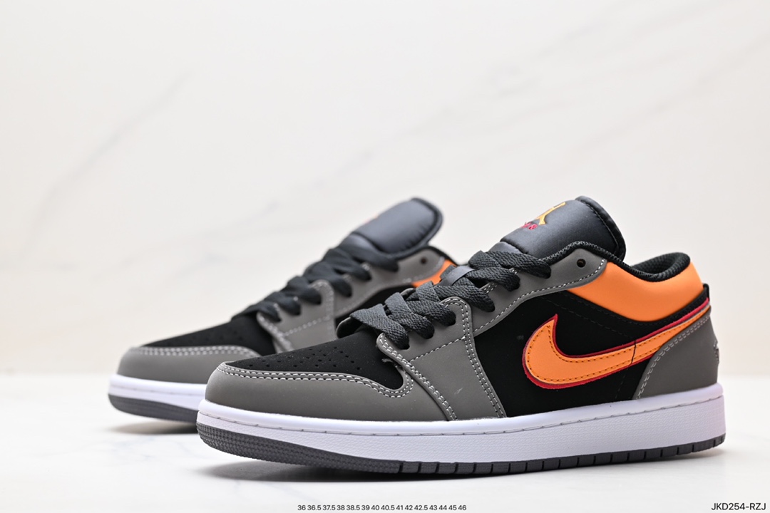 Air Jordan 1 Low 浅灰橙反绒皮搭配白色皮料 FN7308-008