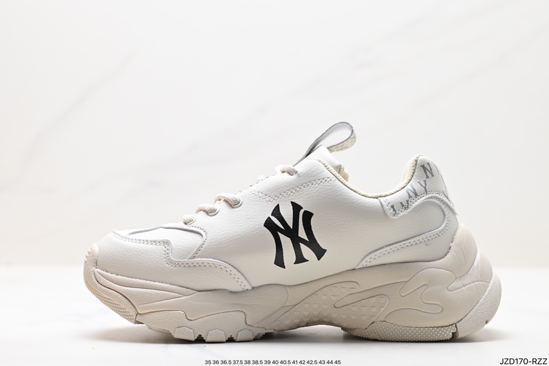 Korea Limited Release NY Yankees Limited x MLB Big Ball Chunky Mesh Thick Bottom Daddy Series Low Top 3ASHBCW3N (GP007)