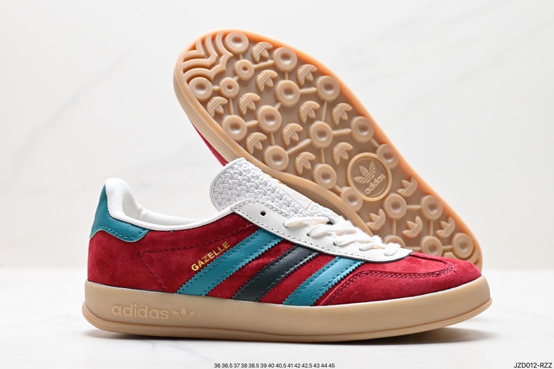 Adidas Originals Gazelle Indoor clover retro non-slip wear-resistant low-top sneakers IG4996