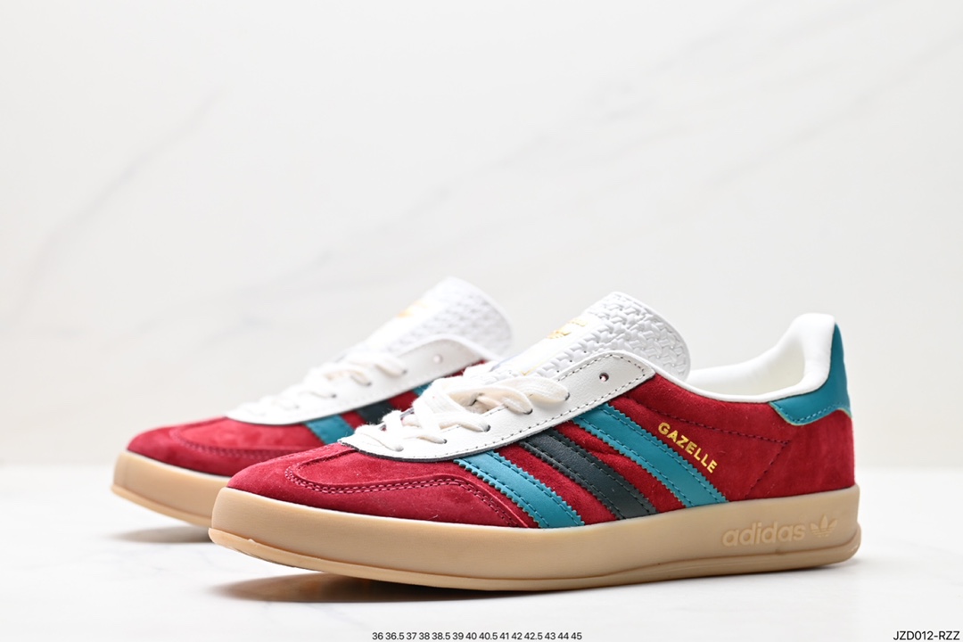 Adidas Originals Gazelle Indoor clover retro non-slip wear-resistant low-top sneakers IG4996