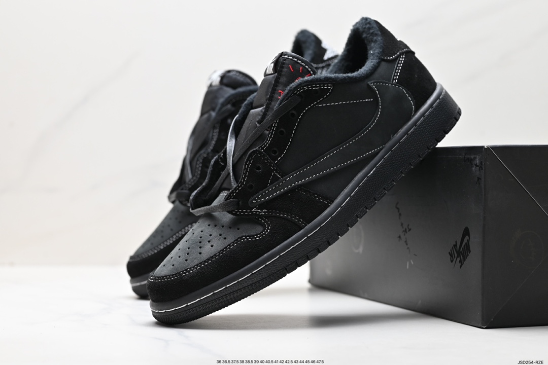 Travis Scott x Air Jordan 1 Low Olive Dressed in a Canvas, University Red, Black and Mid Olive color scheme. This Travis Scott x Air Jordan 1 Low features a Black suede base with Sail leather overlays. Other details include Olive suede Swoosh logos, laces and 