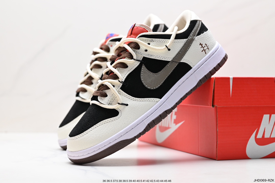 190 Nike  SB Dunk Low”Green/Beige“绑绳解构风 系列低帮休闲运动滑板板鞋 DR9704-200