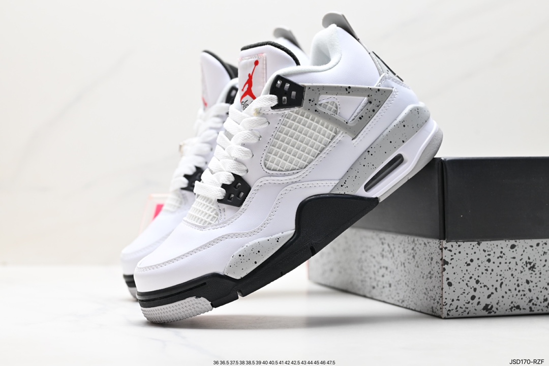 200 耐克Nike Wmns Air Jordan 4 Retro GS”Linen”迈克尔·乔丹AJ4代中帮复古休闲运动文化篮球鞋“白卡其”840608-192