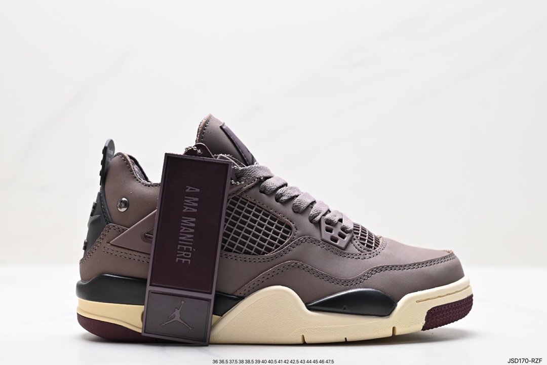 200 耐克Nike Wmns Air Jordan 4 Retro GS”Linen”迈克尔·乔丹AJ4代中帮复古休闲运动文化篮球鞋“白卡其”840608-192