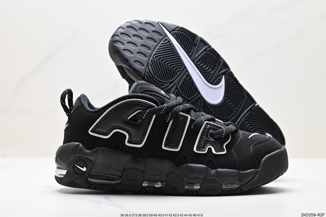 270 耐克Nike WMNS Air More Uptempo GS”Barely Green0“皮蓬化篮球鞋