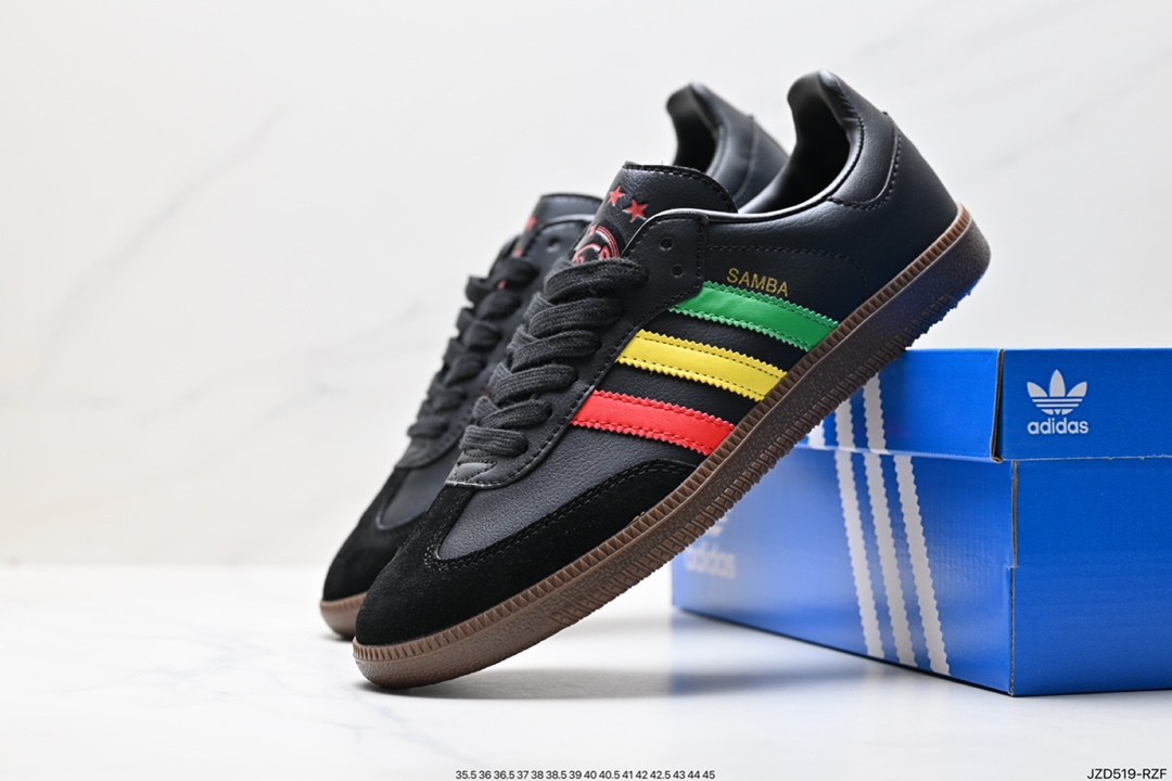 140 阿迪达斯三叶草Adidas Originals Samba Vegan OG”SPD“桑巴舞板鞋 GX2913