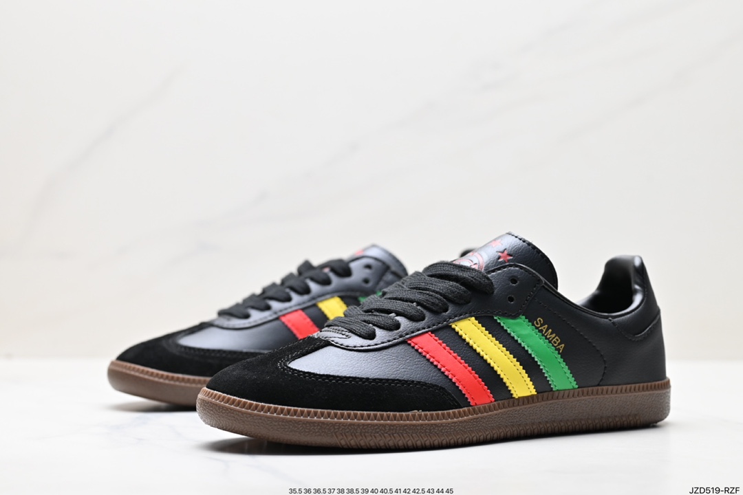 140 阿迪达斯三叶草Adidas Originals Samba Vegan OG”SPD“桑巴舞板鞋 GX2913