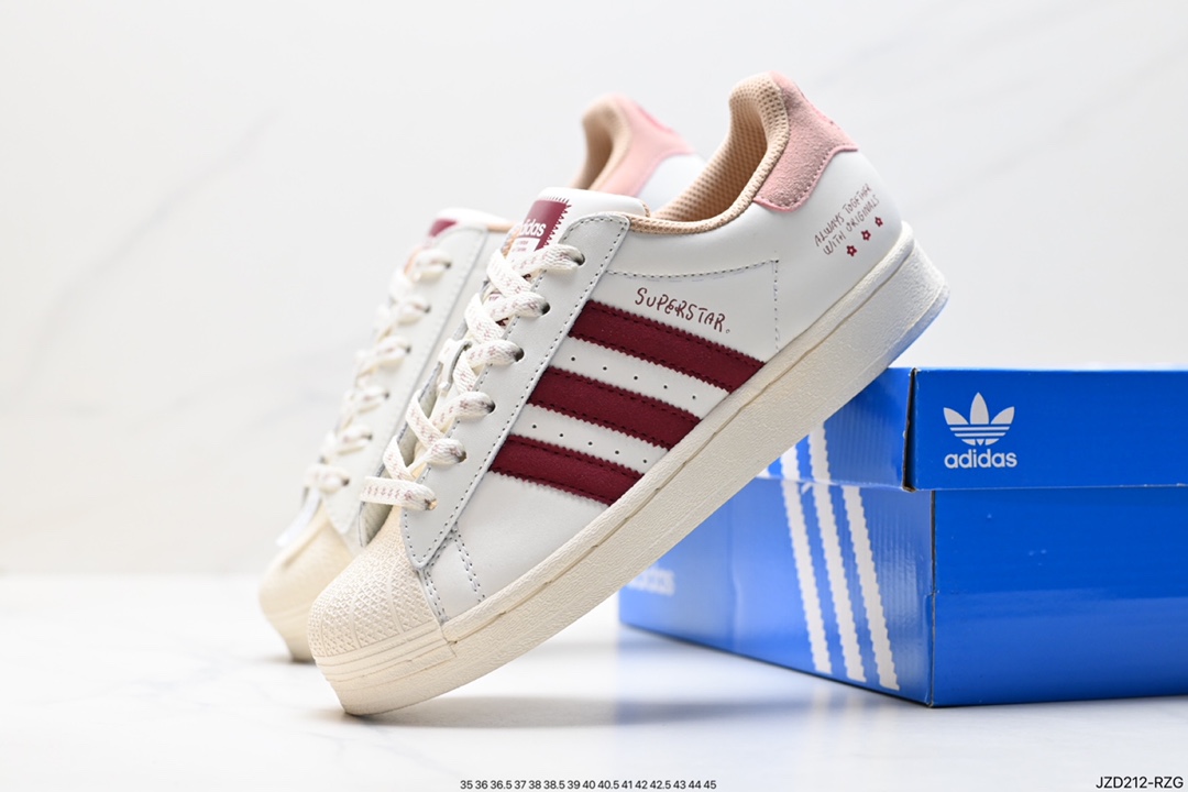 140 阿迪达斯Adidas三叶草 Originals Superstar Pride RM贝壳头板鞋 IG3853