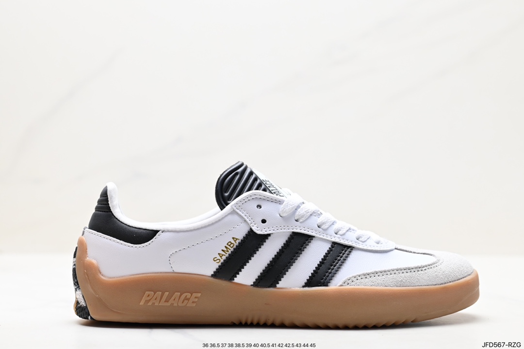 170 PALACE xadidas originals Samba Puig潮流休闲轻便耐磨防滑低帮板鞋男女同款 HQ6100