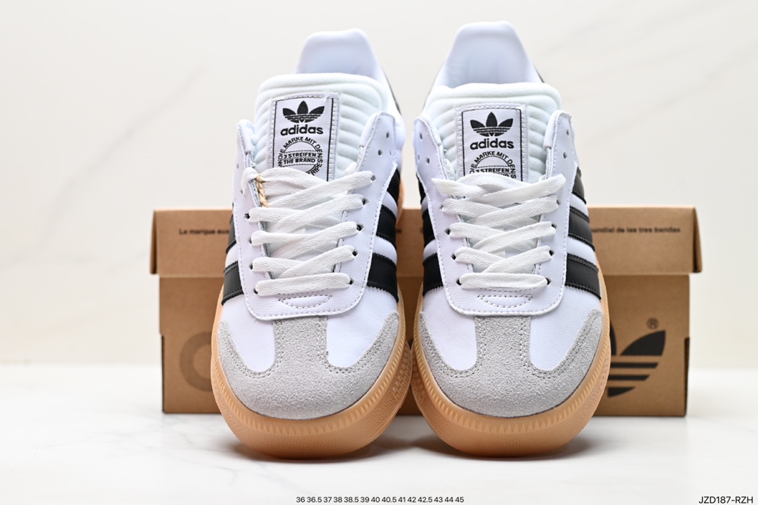 140 阿迪达斯三叶草Adidas Originals SambaX XLG桑巴舞运板鞋 IE1377