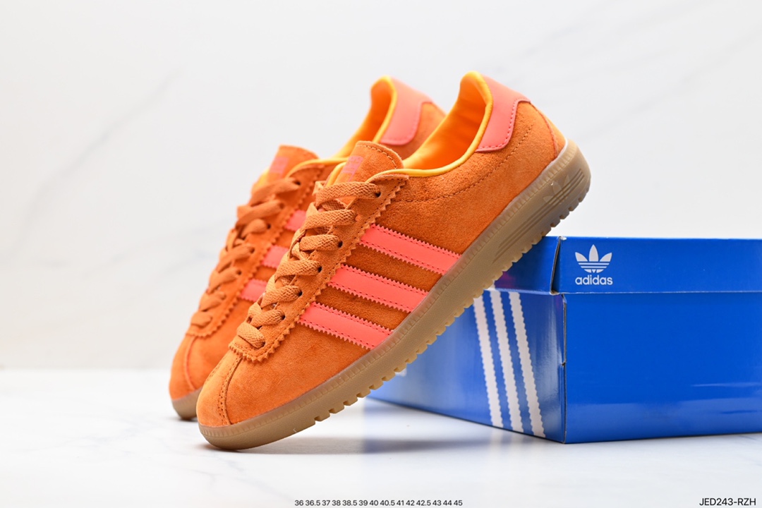 150 Adidas Originals Bermuda 绒面麂皮防滑耐磨轻便低帮板鞋 GY7396