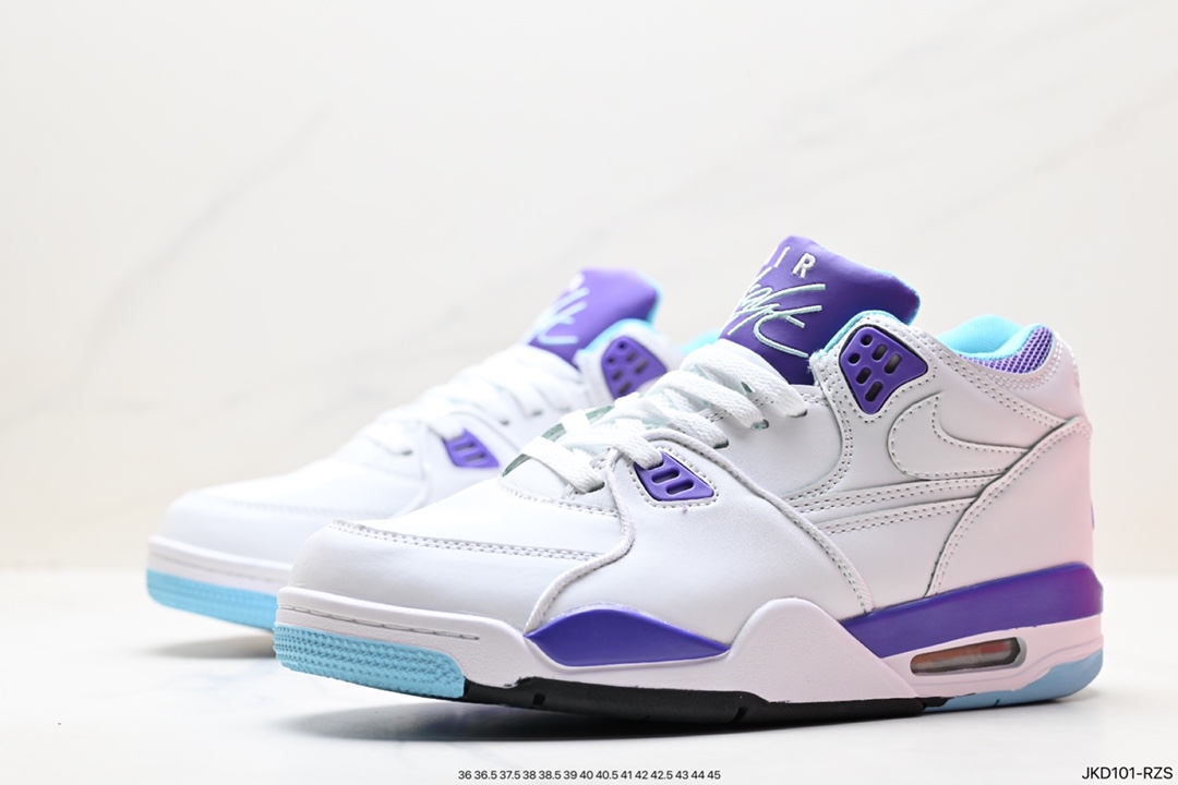 160 耐克Nike Air Flight 89”White/Purple”飞行兄弟89系列中帮复古休闲运动文化篮