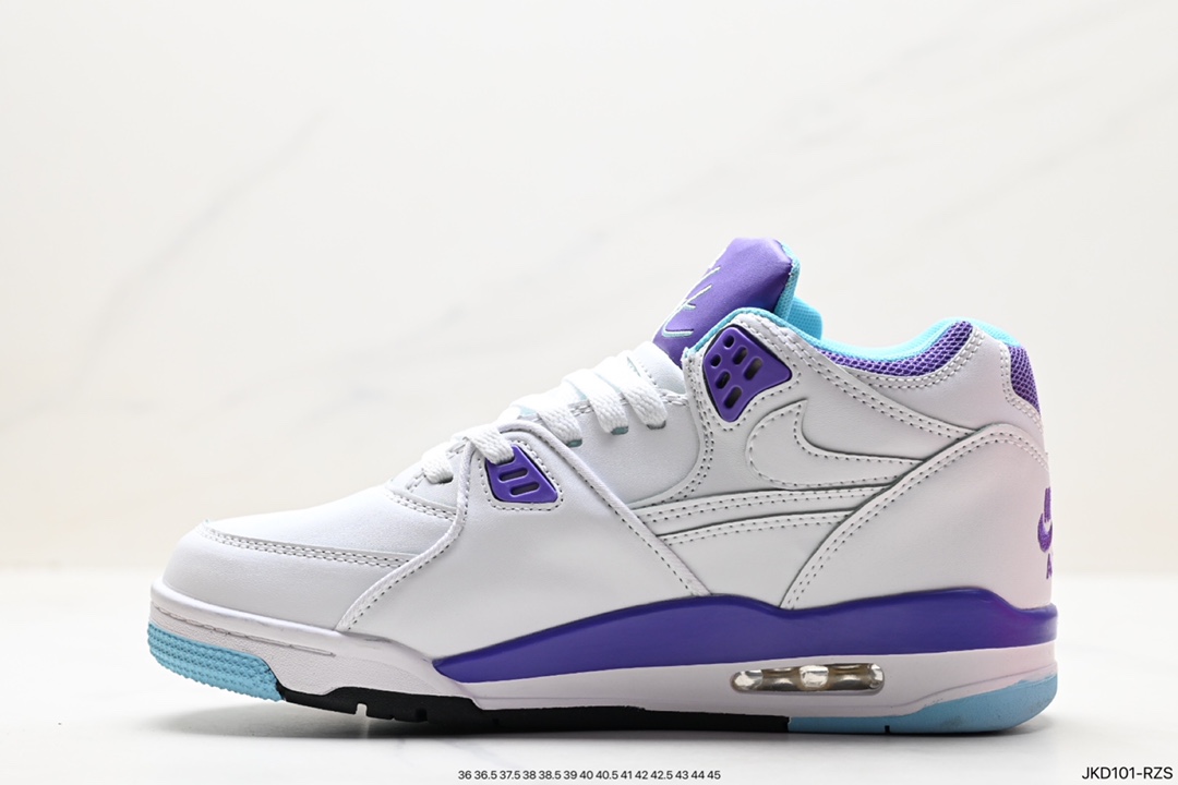 160 耐克Nike Air Flight 89”White/Purple”飞行兄弟89系列中帮复古休闲运动文化篮