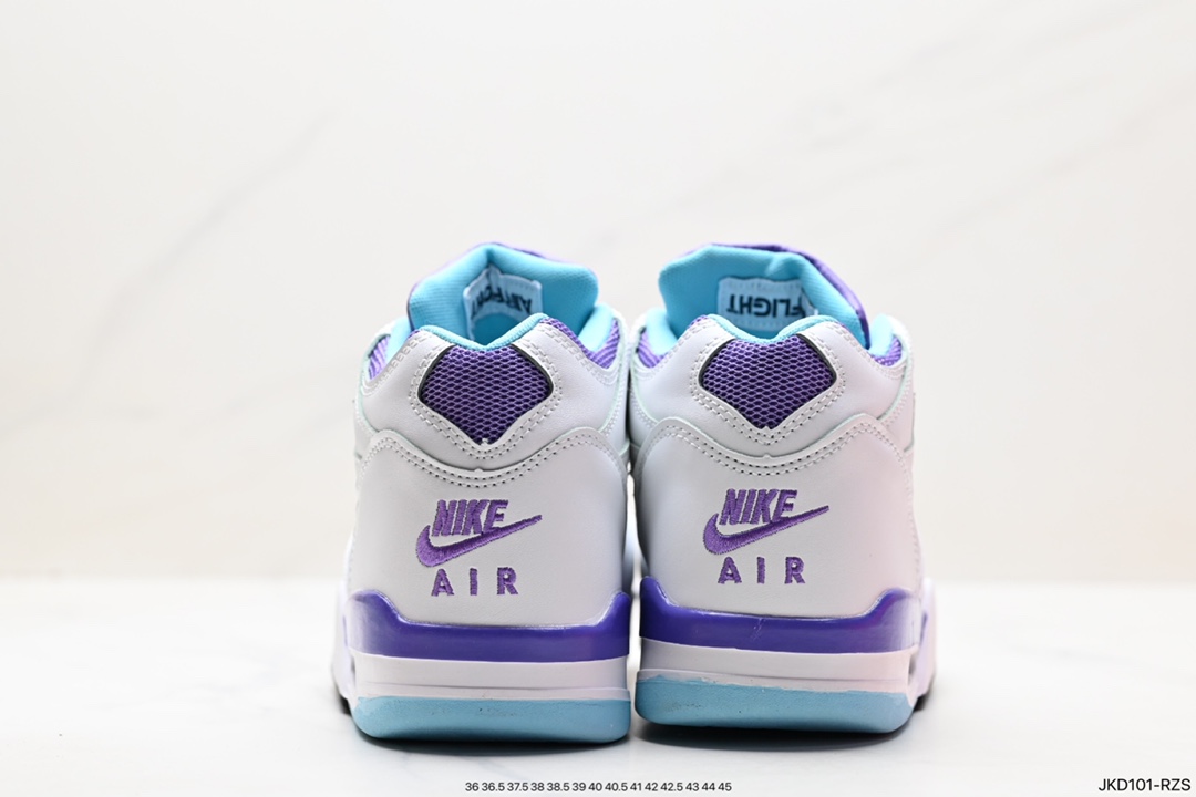 160 耐克Nike Air Flight 89”White/Purple”飞行兄弟89系列中帮复古休闲运动文化篮