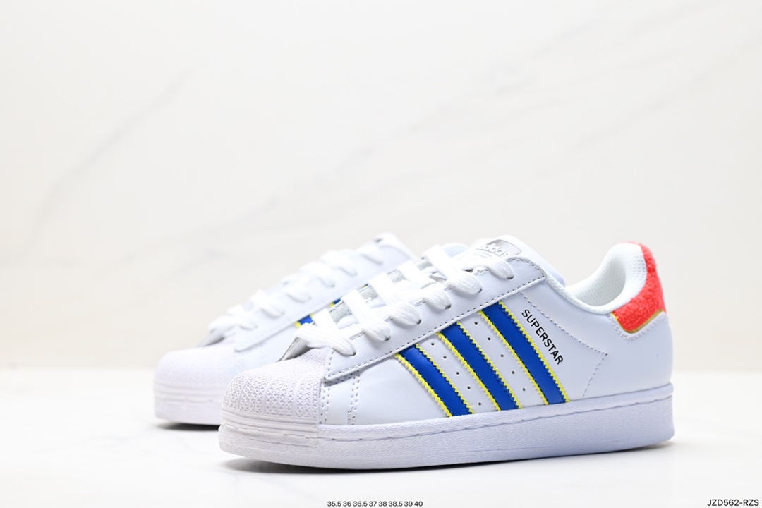 140 阿迪达斯Adidas三叶草 Originals Superstar Pride RM贝壳头板鞋 HQ1939