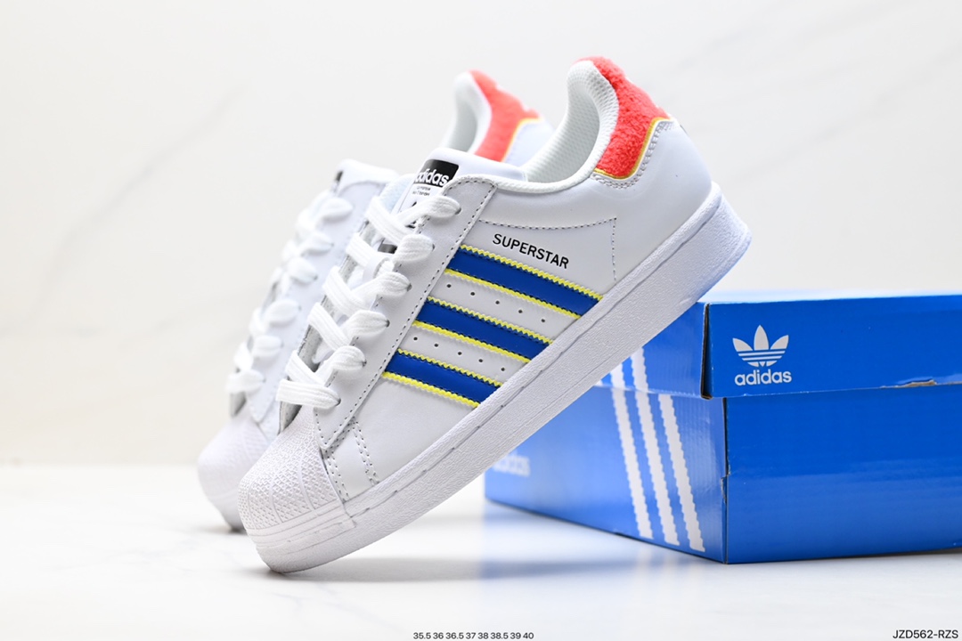 140 阿迪达斯Adidas三叶草 Originals Superstar Pride RM贝壳头板鞋 HQ1939