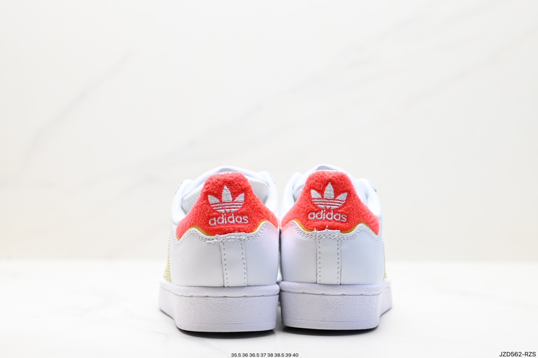 140 阿迪达斯Adidas三叶草 Originals Superstar Pride RM贝壳头板鞋 HQ1939