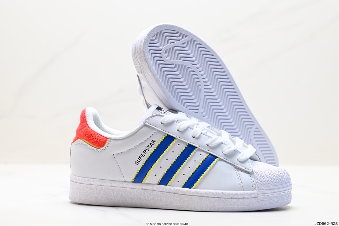 140 阿迪达斯Adidas三叶草 Originals Superstar Pride RM贝壳头板鞋 HQ1939