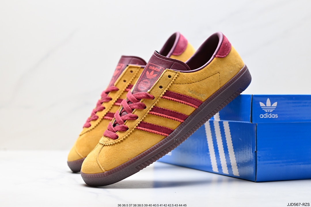 130 阿迪 Adidas   MALMO 三叶草潮流休闲轻便耐磨防滑低帮板鞋  ID2785