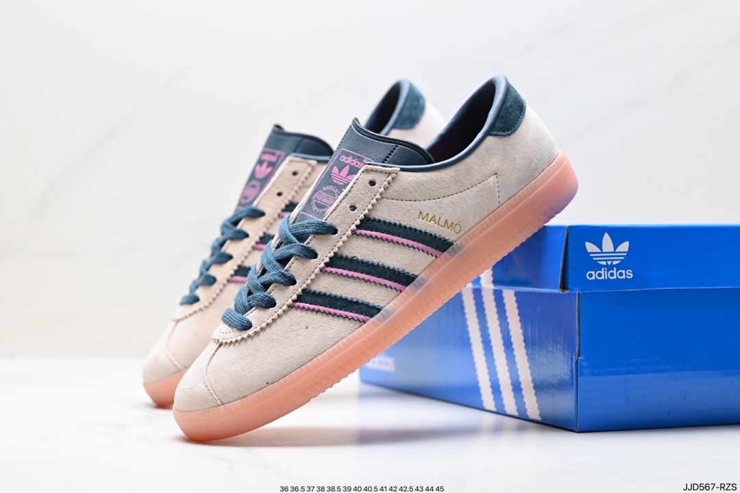 130 阿迪 Adidas   MALMO 三叶草潮流休闲轻便耐磨防滑低帮板鞋  ID2785