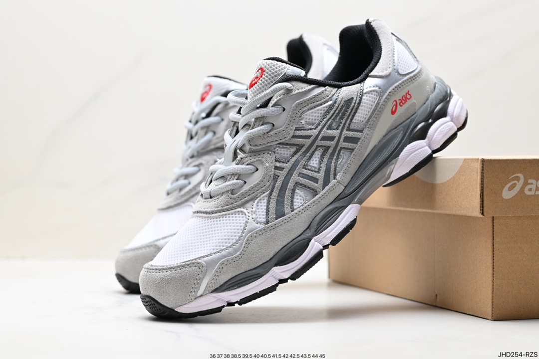 190 ASICS/亚瑟士 透气网眼鞋面配合部分合成革材质  1201A789-102