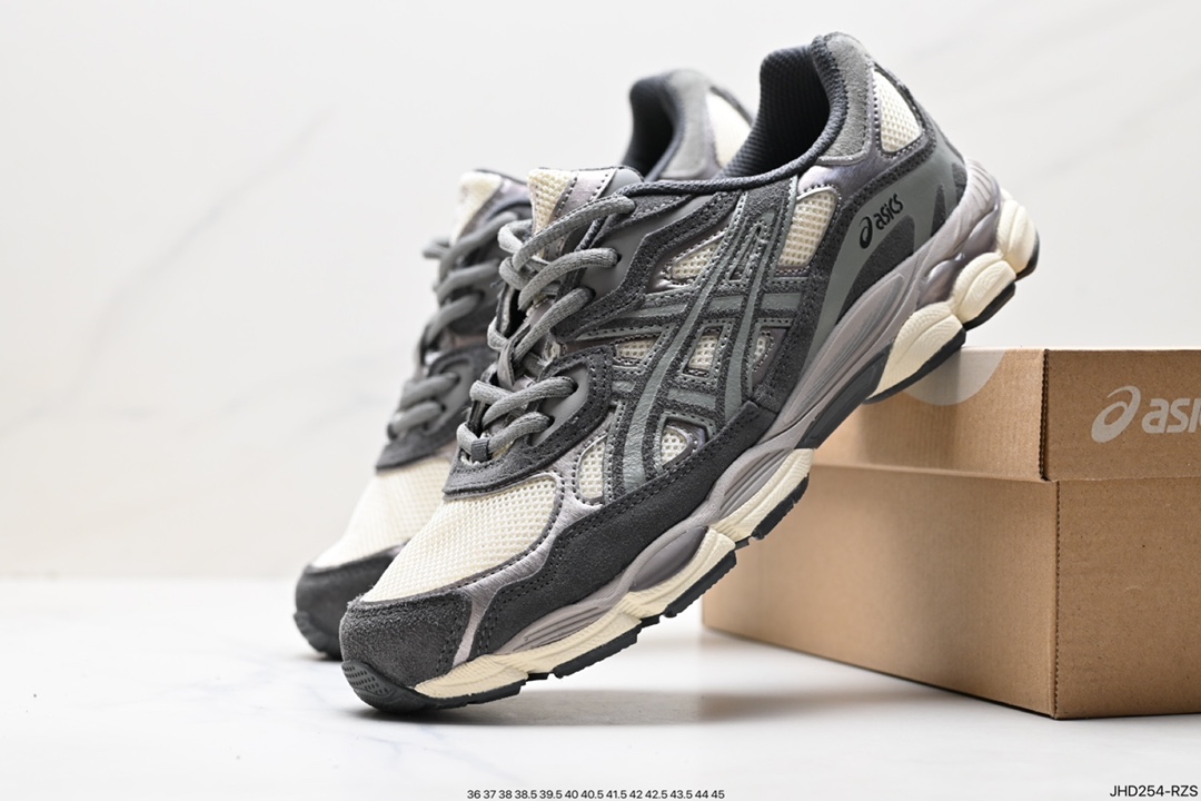 190 ASICS/亚瑟士 透气网眼鞋面配合部分合成革材质  1201A789-102