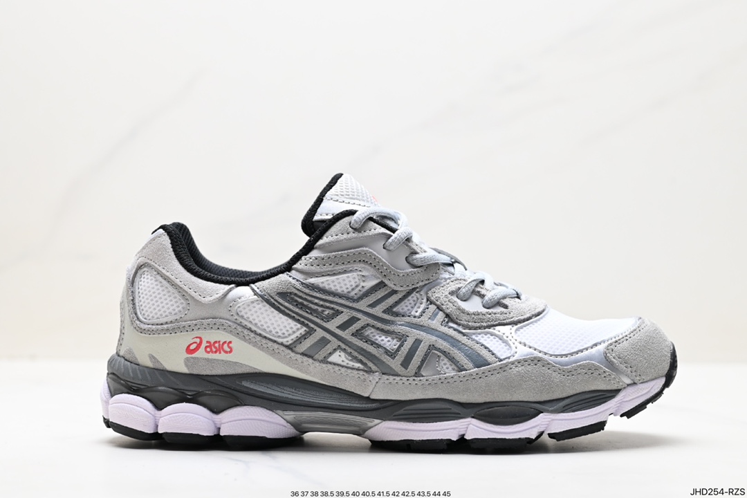 190 ASICS/亚瑟士 透气网眼鞋面配合部分合成革材质  1201A789-102