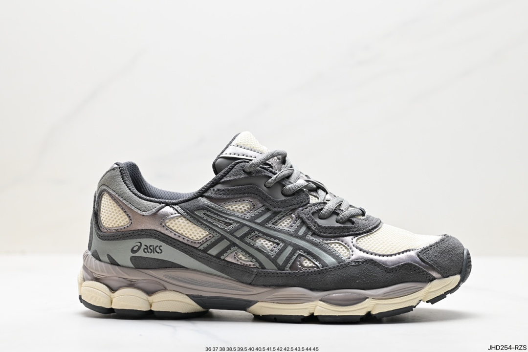 190 ASICS/亚瑟士 透气网眼鞋面配合部分合成革材质  1201A789-102