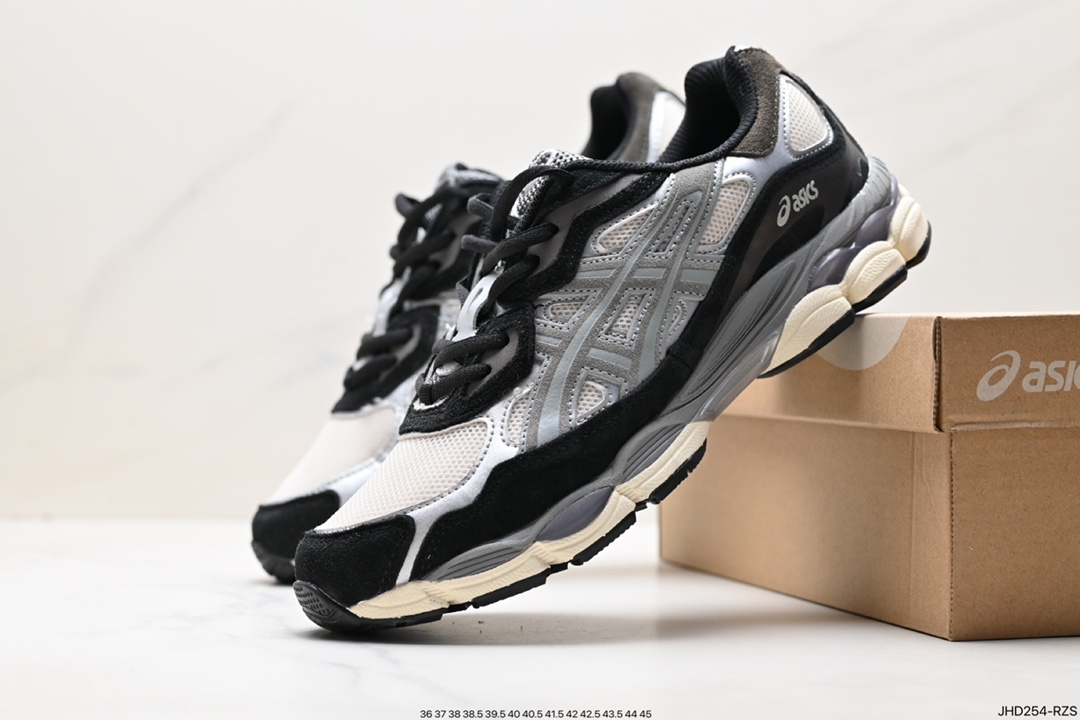 190 ASICS/亚瑟士 透气网眼鞋面配合部分合成革材质  1201A789-102