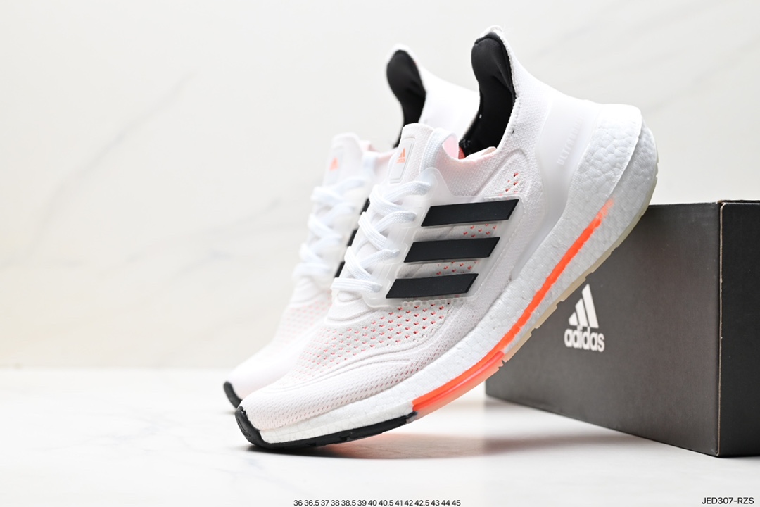 150 阿迪达斯Adidas Ultraboost DNA UB21全掌爆米花休闲运动跑鞋 FY0377