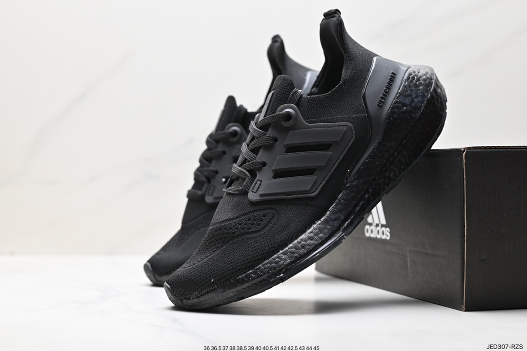 150 阿迪达斯Adidas Ultraboost DNA UB21全掌爆米花休闲运动跑鞋 FY0377