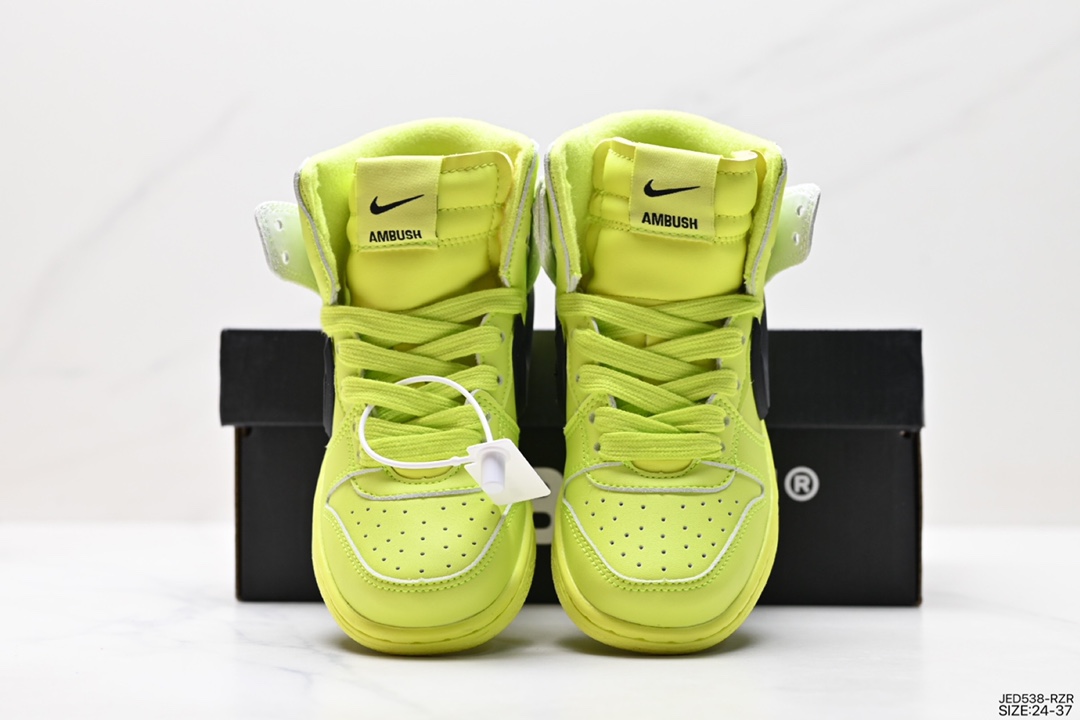 150 童鞋 耐克AMBUSH x SB Dunk High SB滑板鞋高帮 联名皇家蓝 CU7544-600