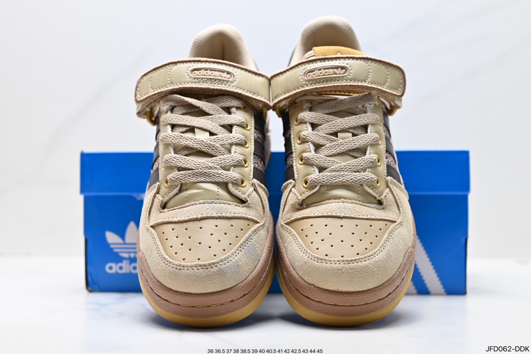 170 阿迪达斯 Adidas Original Forum 84 Low OG 低帮复古潮流运动板鞋 HQ4605