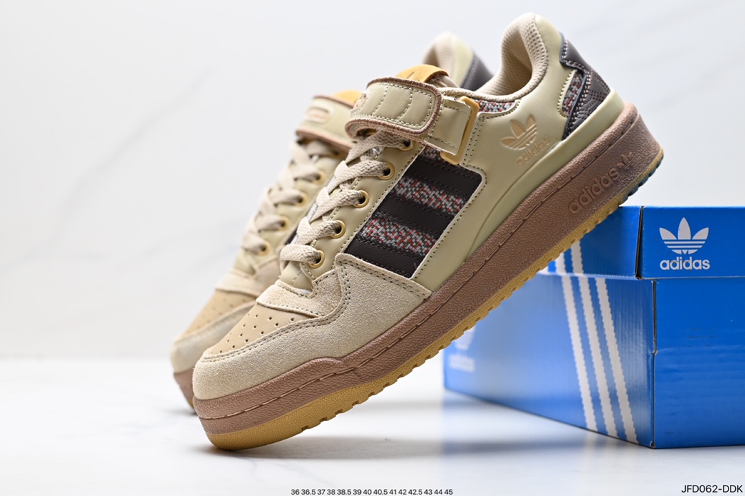 170 阿迪达斯 Adidas Original Forum 84 Low OG 低帮复古潮流运动板鞋 HQ4605