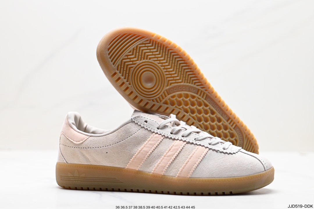 130 Adidas Originals Bermuda 绒面麂皮防滑耐磨轻便低帮板鞋 GY7388