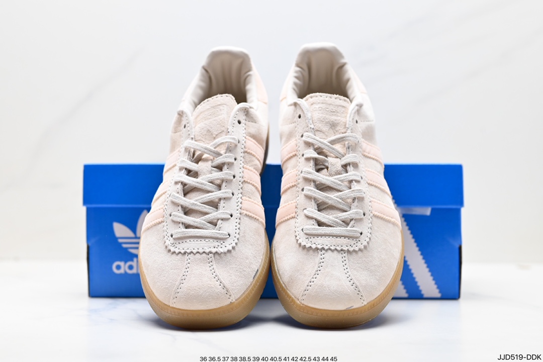 130 Adidas Originals Bermuda 绒面麂皮防滑耐磨轻便低帮板鞋 GY7388