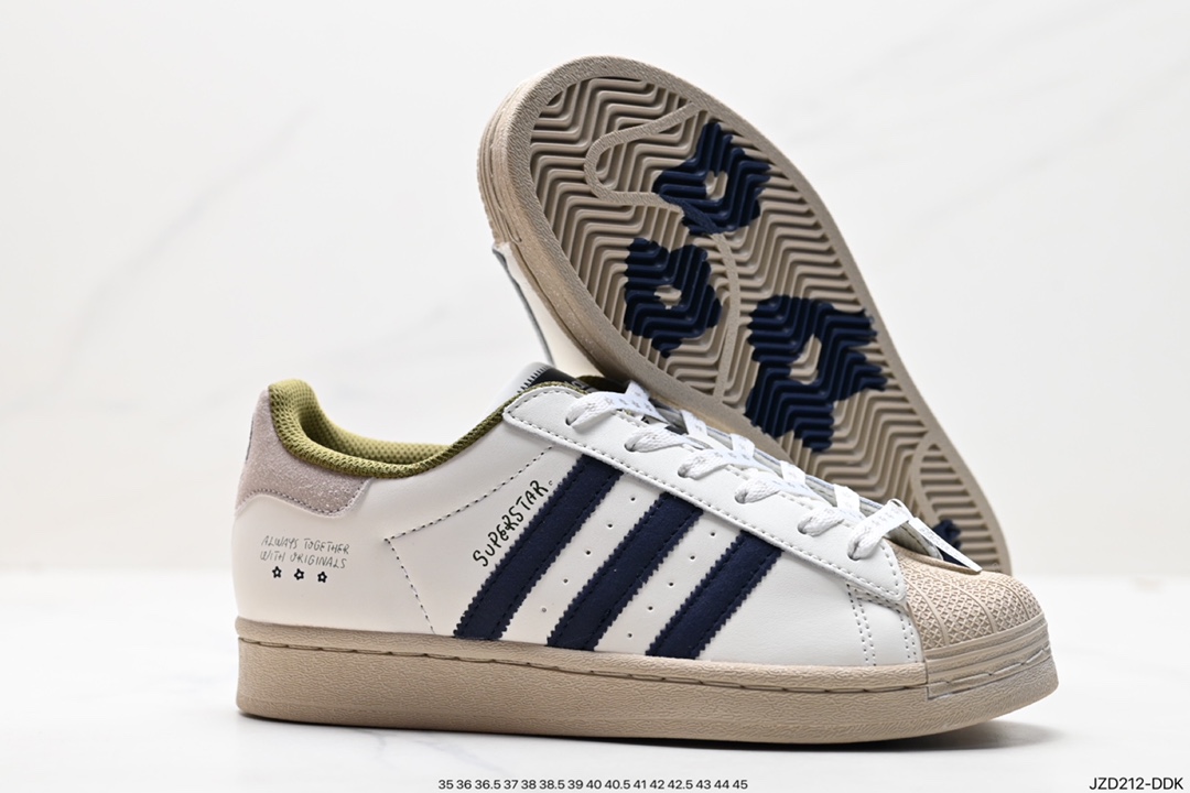 140 阿迪达斯Adidas三叶草 Originals Superstar Pride RM贝壳头板鞋 IG3852