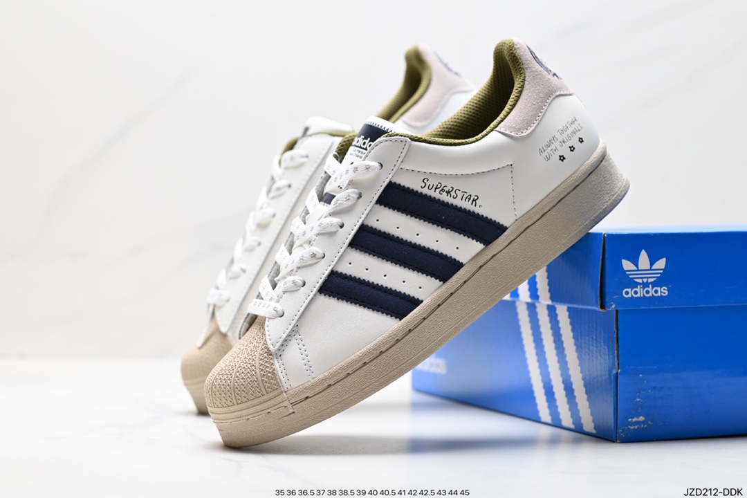 140 阿迪达斯Adidas三叶草 Originals Superstar Pride RM贝壳头板鞋 IG3852