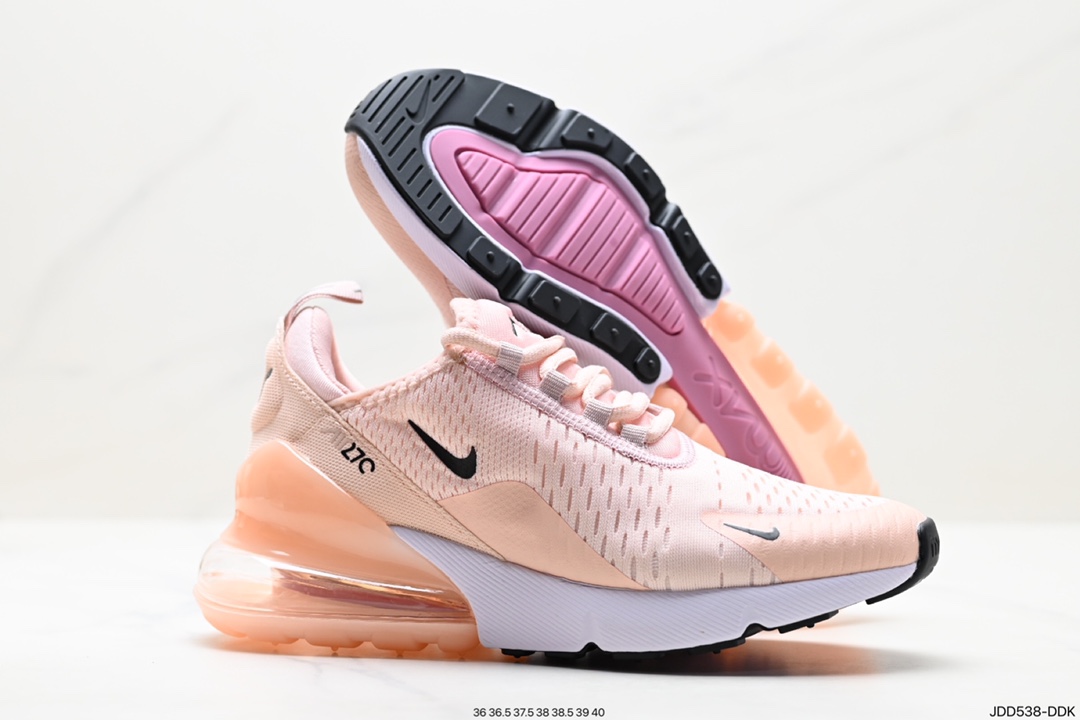 120 耐克 Nike Air Max 270混合科技后掌半气垫慢跑鞋 AH6789-110